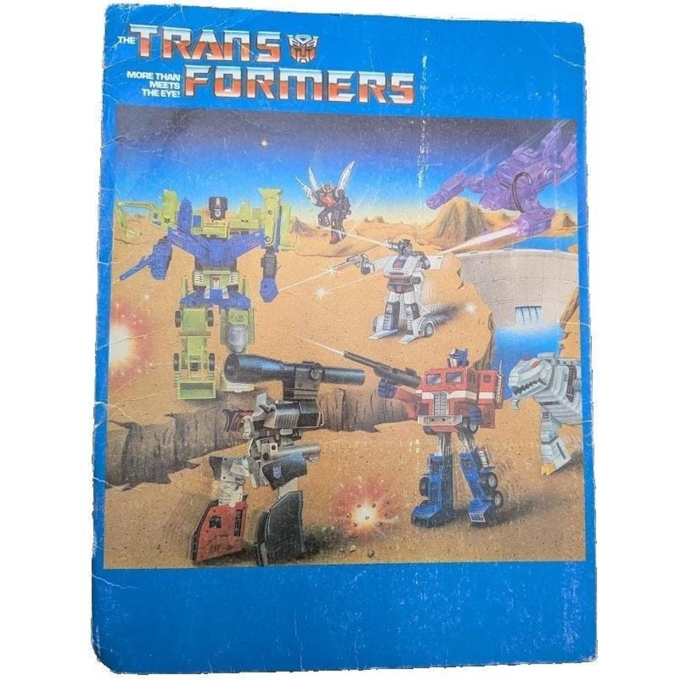 Vintage 1985 Frito Lay Transformers School Folder 2 Pocket Folder Retro Cartoon